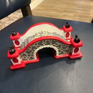 Disney Department Dept 56 Christmas Village Mickey's Bridge RARE